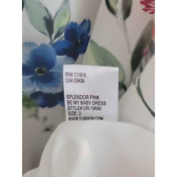 NWT Yumi Kim Pink Floral Be My Baby Dress Size 2 - Picture 5 of 6